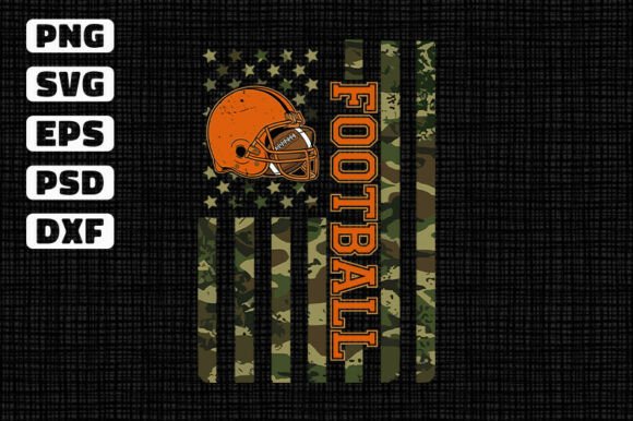 Camo USA Flag Football Helmet Ball Review