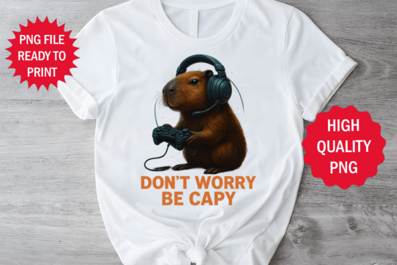Capybara Playing Games T-Shirt Design Review