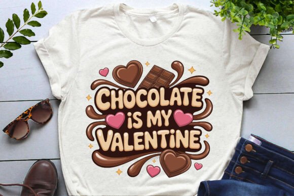 Chocolate is My Valentine Cute Valentine