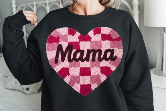 Latch Hook Heart PNG, Mama Sublimation Review