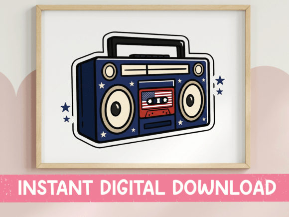 Patriotic Boombox Retro Stereo Review
