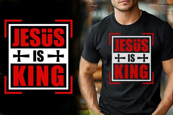 Red Jesus Is King Tshirt Design Review