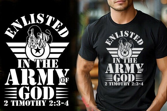 Review: ENLISTED in the ARMY of GOD TSHIRT DESIG