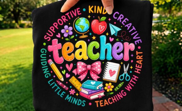 Review: Supportive Kind Creative Teacher Tee PNG