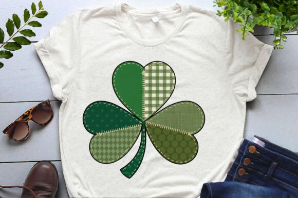 St Patrick’s Day Patchwork Shamrock Png